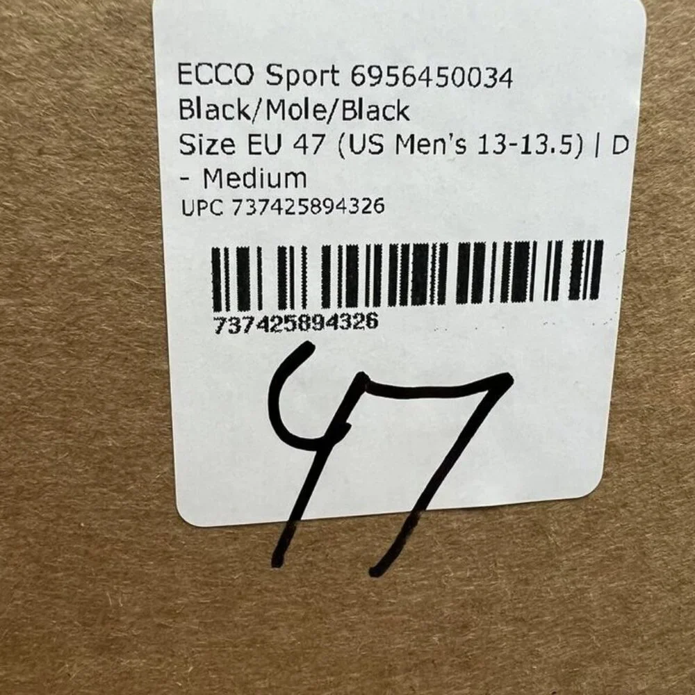 ECCO Mens Yucatan Sandal Black Size EU47 M US13
